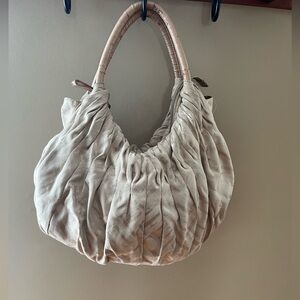 Elegant Cream Hobo Bag